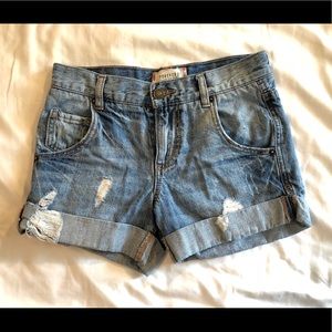 Denim shorts